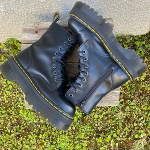Black Jadon Dr.Martens Platform Boots
